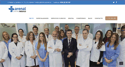 Desktop Screenshot of centromedicoarenal.es