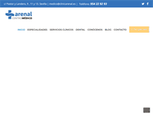 Tablet Screenshot of centromedicoarenal.es